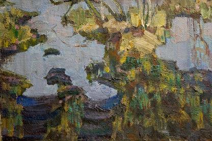 Impressionistic oil painting Awakening by Syrovatka Dmitry Matveevich