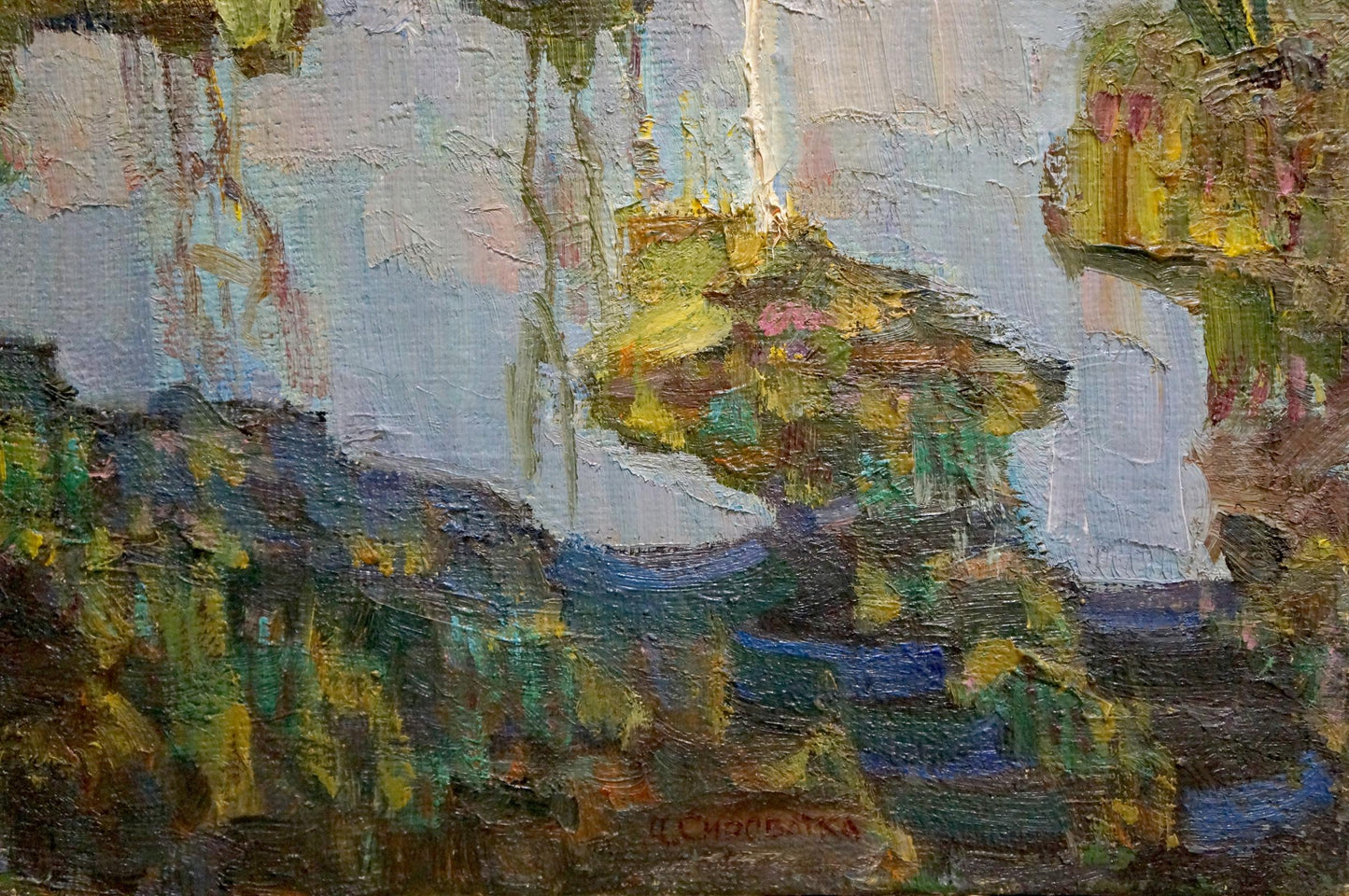 Impressionistic oil painting Awakening by Syrovatka Dmitry Matveevich