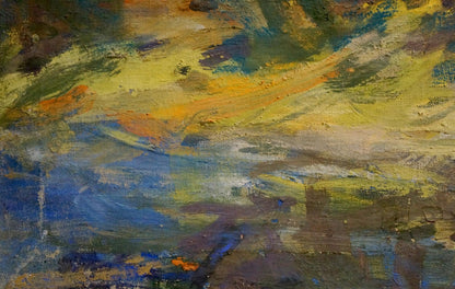 Oil painting Summer time Gubsky Igor Ivanovich abstract impasto swirls