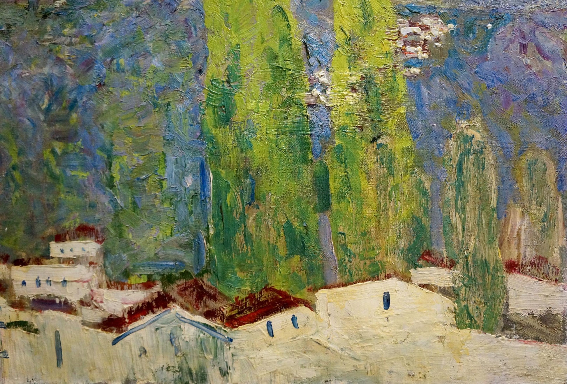 Vibrant impressionist oil painting Away mountains by Tolochko Victor Ivanovich