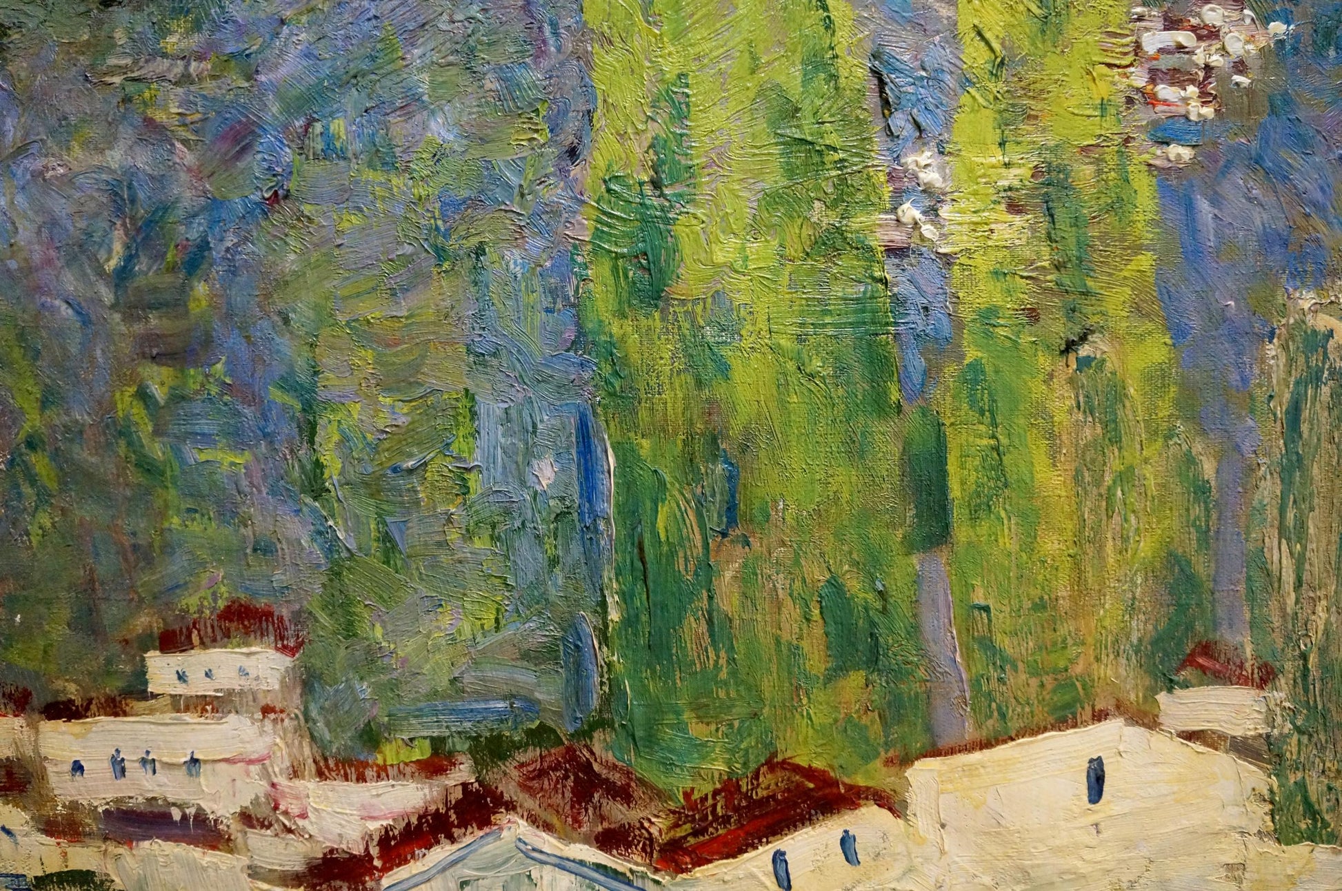 Vibrant impressionist oil painting Away mountains by Tolochko Victor Ivanovich