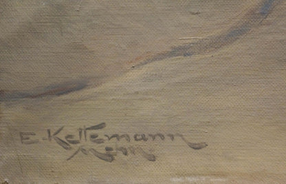 Erwin Kettemann's oil masterpiece portraying the beauty of winter