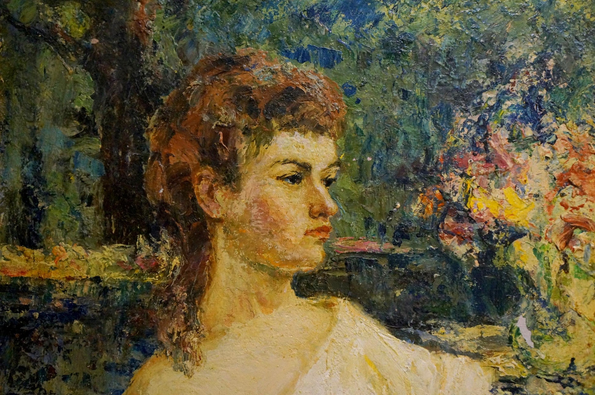 Oil painting of woman by Miroshnichenko Pavel Petrovich
