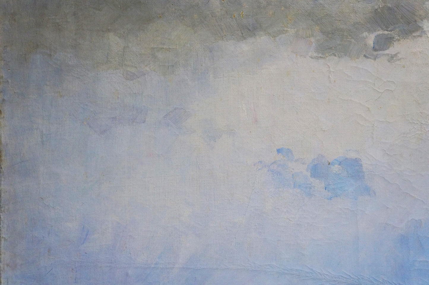 Oil painting To the rain by Zhurbiy Alexander Petrovich in soft blues