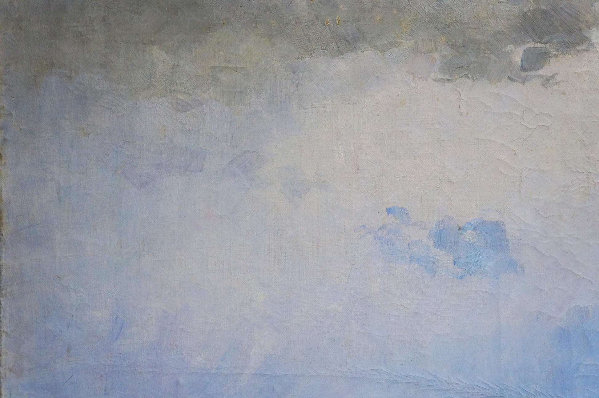 Oil painting To the rain by Zhurbiy Alexander Petrovich in soft blues