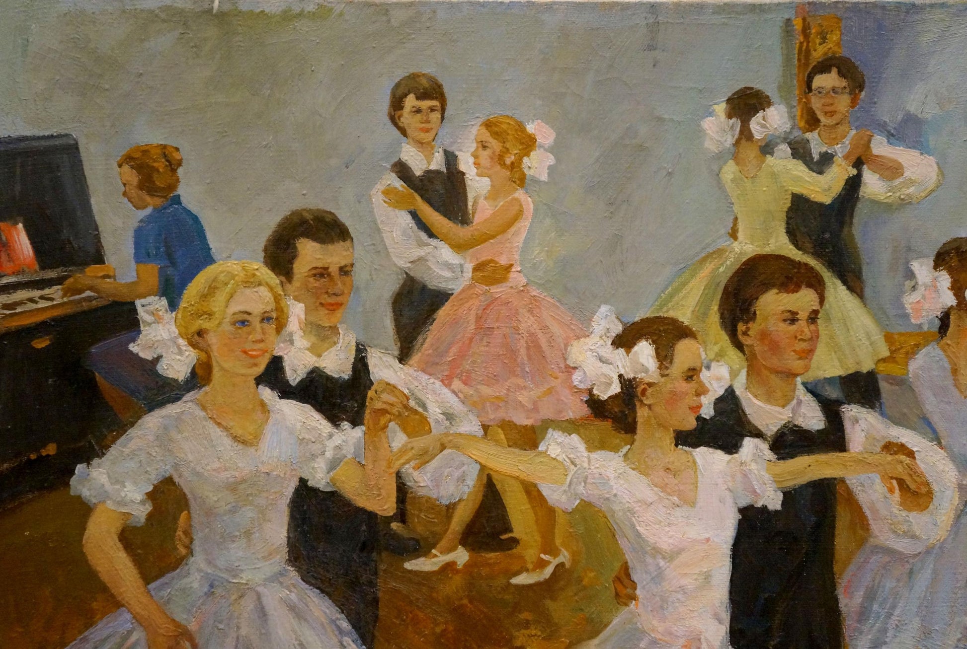 Oil painting of ballroom dancing by Fomenok Stanislav Fedorovich
