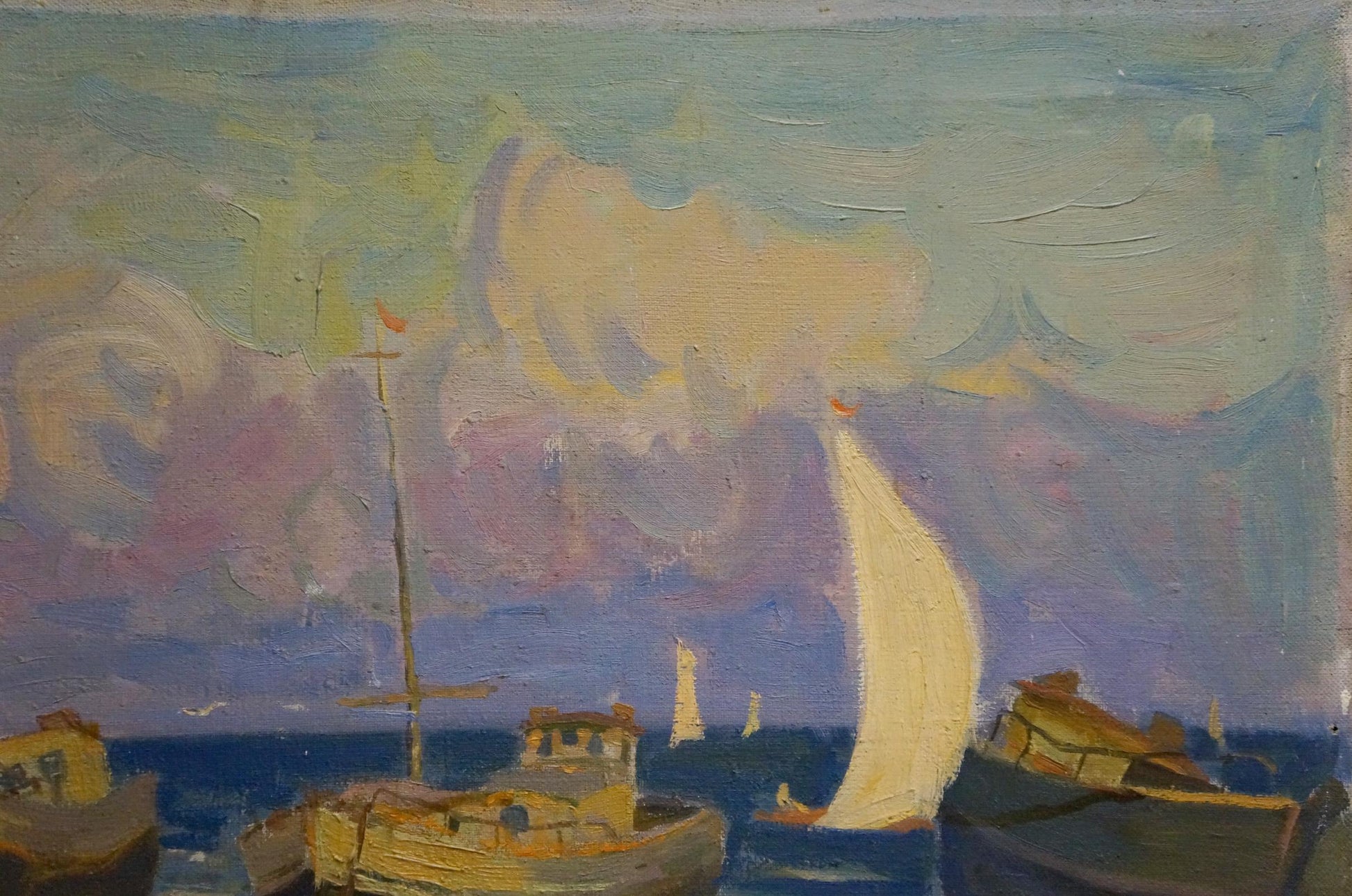 Oil painting Evening at Sea by Natalya Vladimirovna Yuzefovich