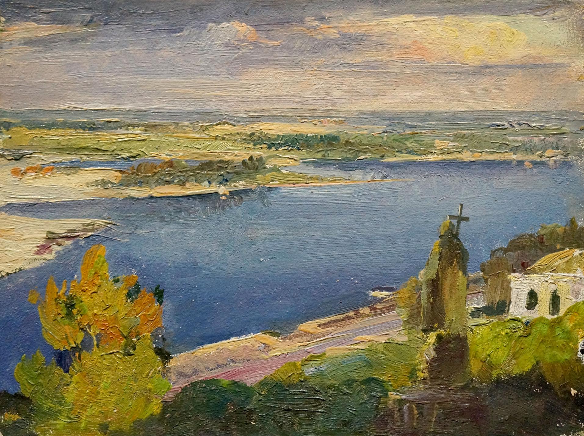 Serene oil painting After the Rain by Konovalyuk Fedor Zotikovich