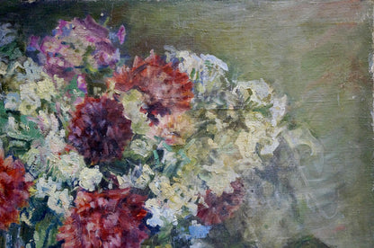 Vibrant impressionistic oil painting Breakfast by Victor Vladimirovich Bakhtin