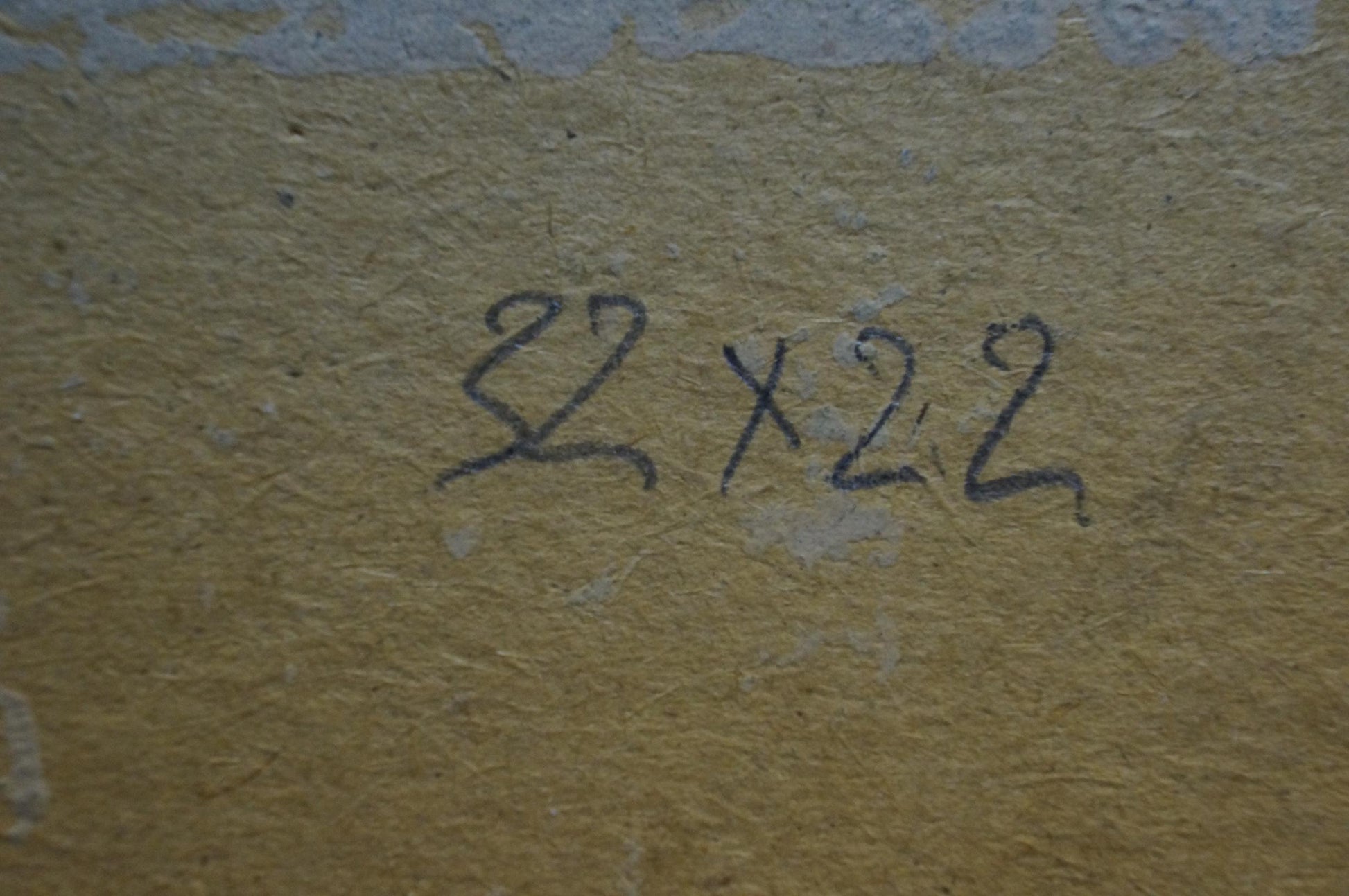 Handwritten 22 x 22 in. on back of Bazylev Nikolay Ivanovich oil painting