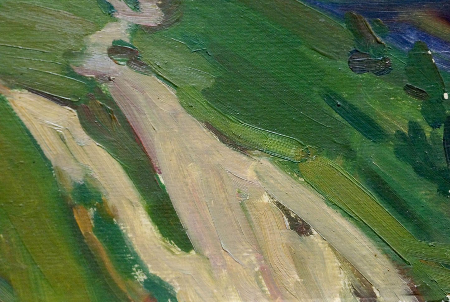 Oil painting by Vyazovsky Lev Vsevolodovich: rural landscape path
