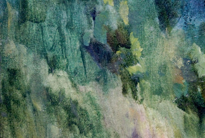 Oil painting Sunset by Knishevsky Vladimir Leonidovich, impressionistic greens and blues