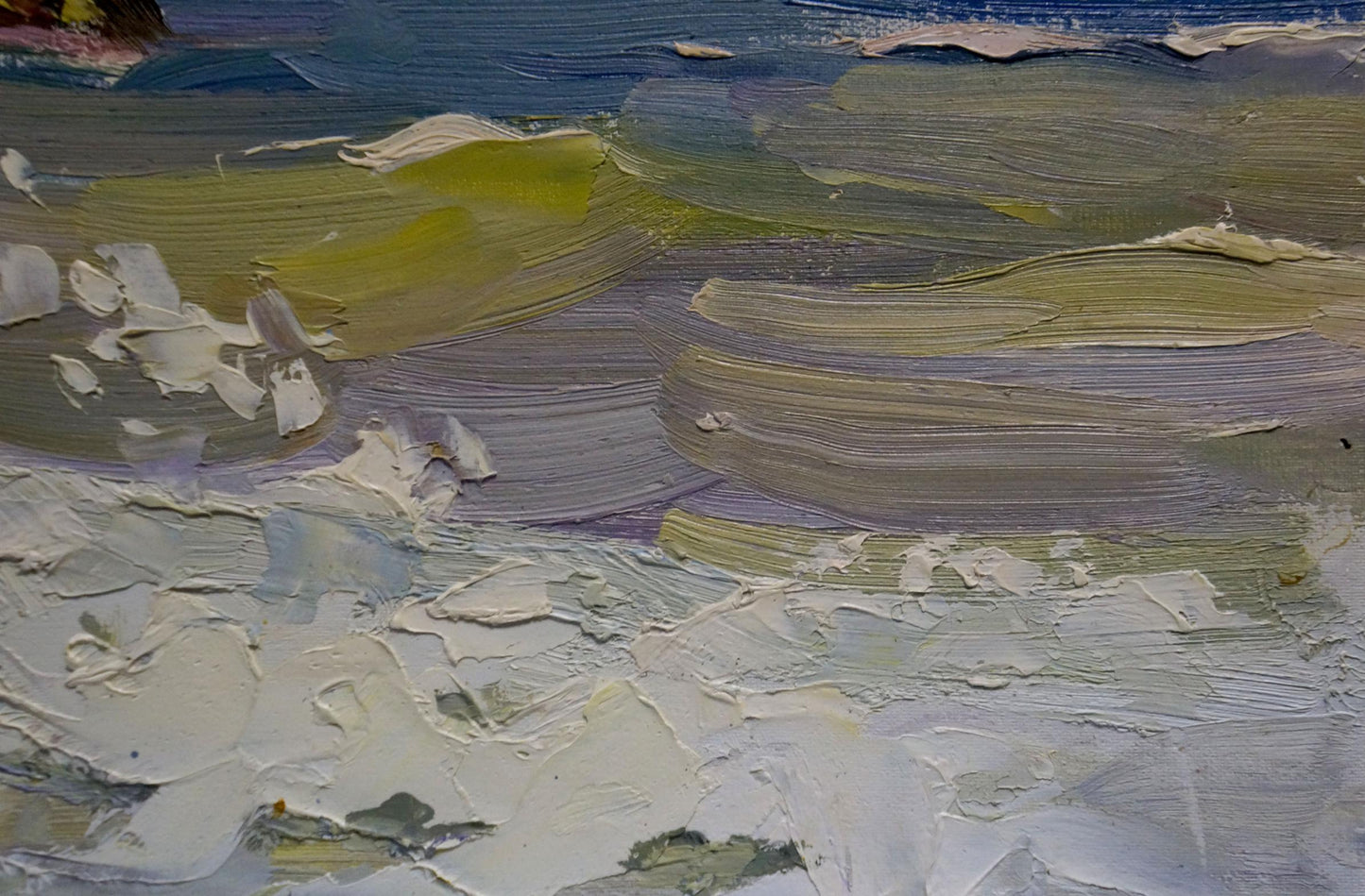 Oil painting Waves by Strelov Arkady Efimovich with textured impasto strokes