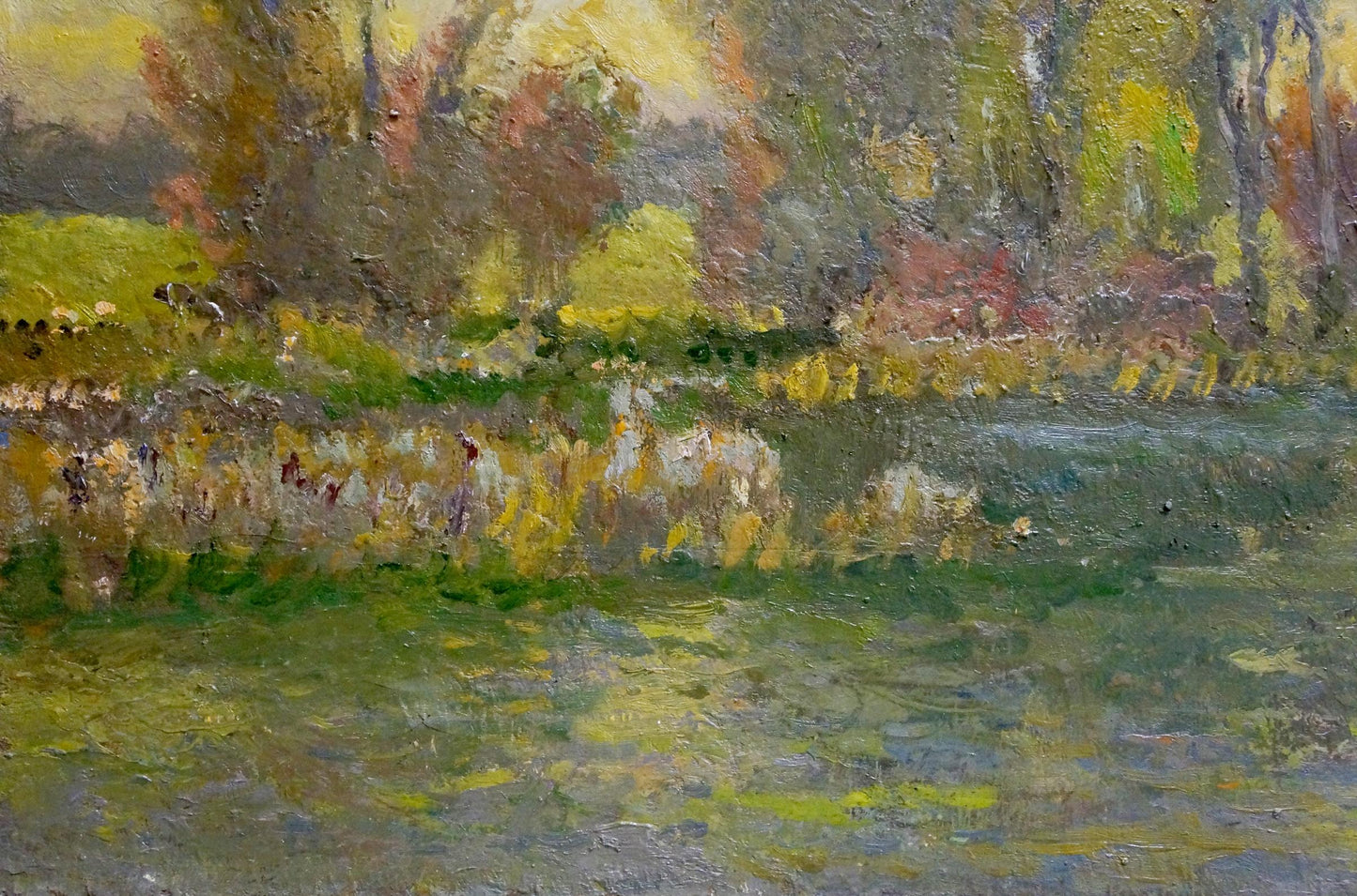 Impressionistic oil painting Evening Mynka by Alexander Fedorovich