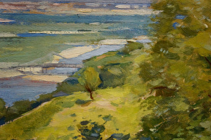 Oil painting Wonderful views by Buryachok Nikolay Ivanovich, vibrant impressionist landscape