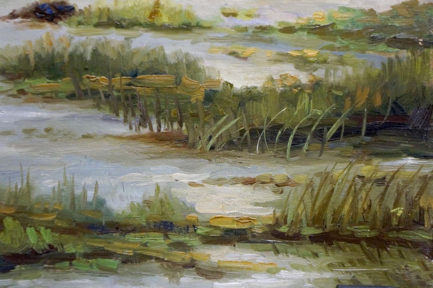 Serene marshland oil painting by Buryachok Nikolay Ivanovich