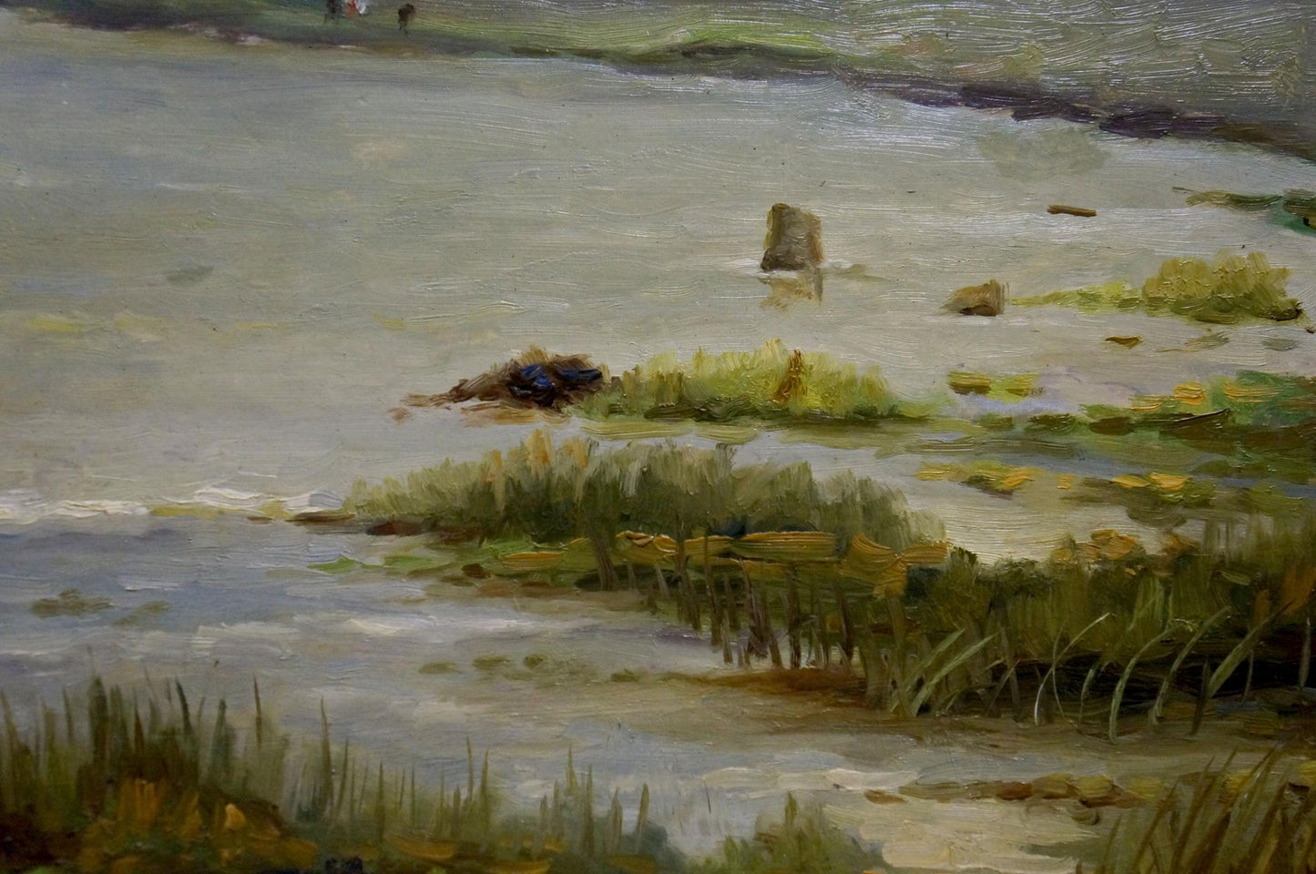 Oil painting by the river by Buryachok Nikolay Ivanovich