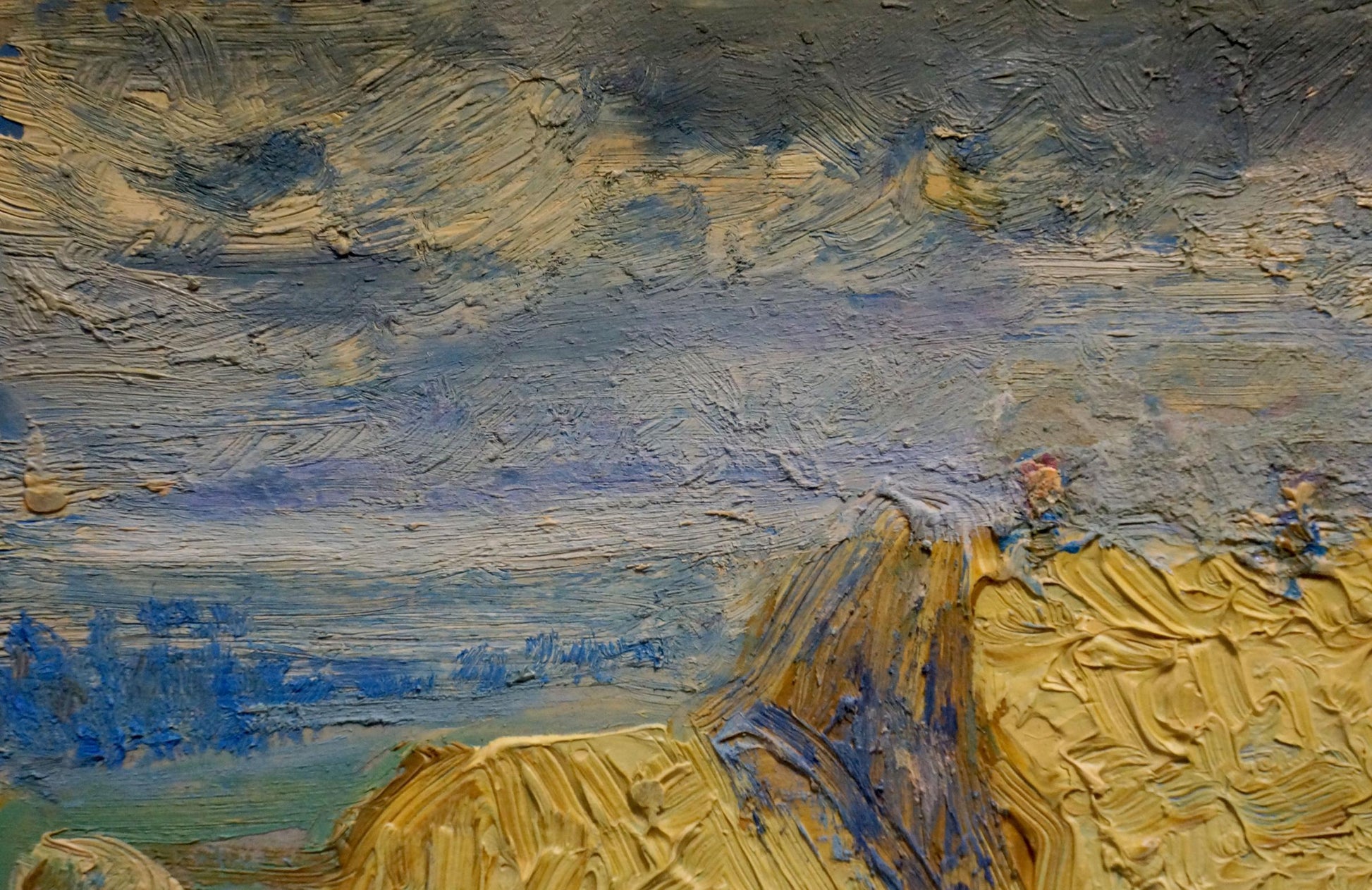Textured oil painting On the Field by Dupliy Sergey Alexandrovich