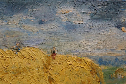 Textured golden-yellow field landscape by Dupliy Sergey Alexandrovich