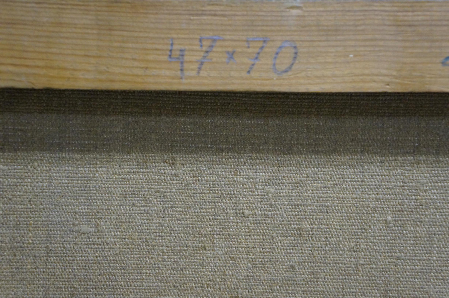 Back of Kirakozov Gerasim Artemovich oil painting with 47x70 stretcher bar