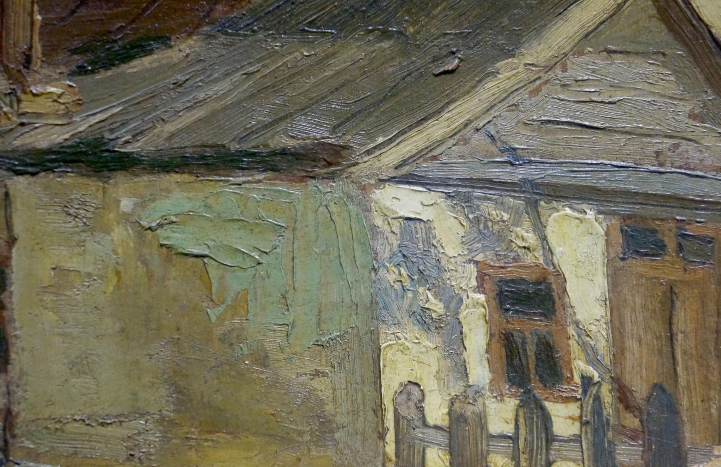 Oil painting Autumn by Nevkritiy Denis Nikiforovich, weathered house