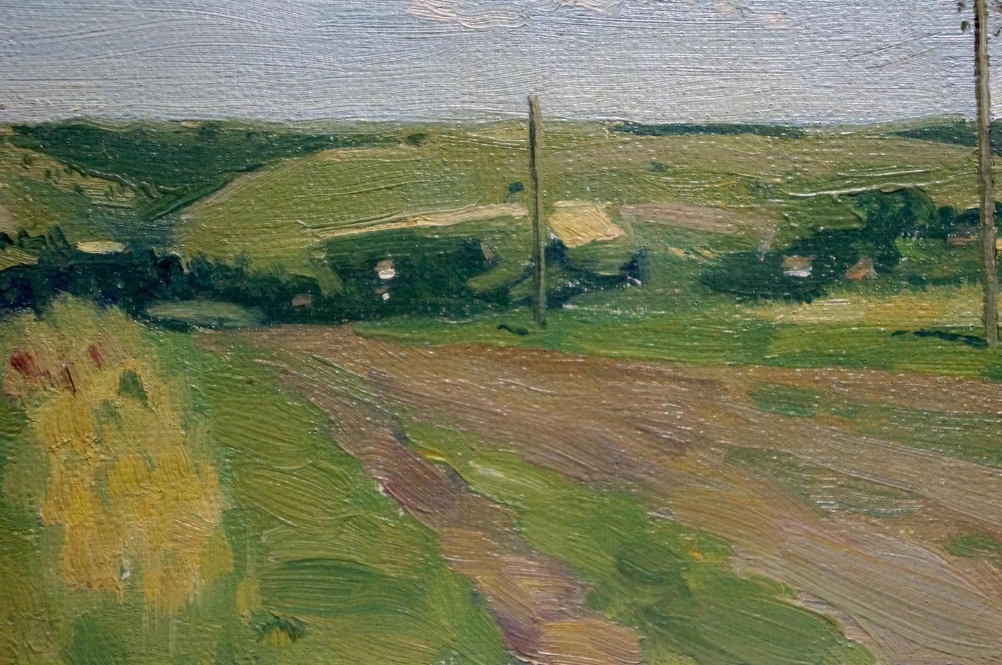 Oil painting Way Home by Trokhimenko Karp Demyanovich, rural hills