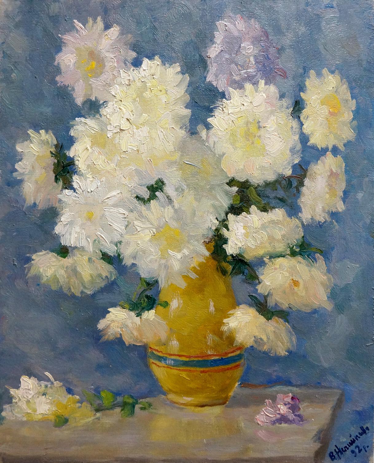 Oil painting of Daisies by Vasily Ignatievich Nepiypivo (Neypivo)