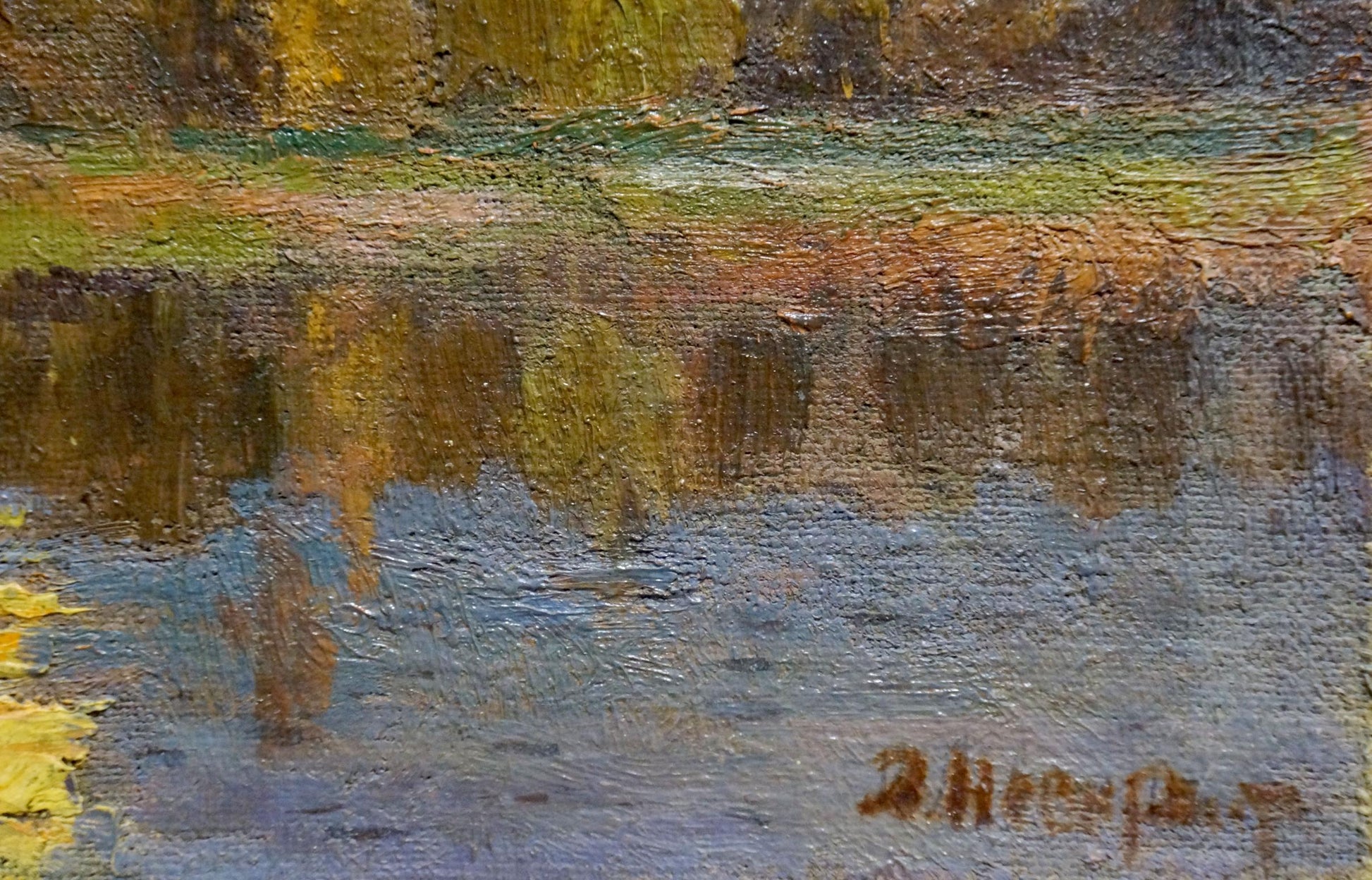 Textured oil painting of A Month Over the Forest by Nevkritiy Denis Nikiforovich