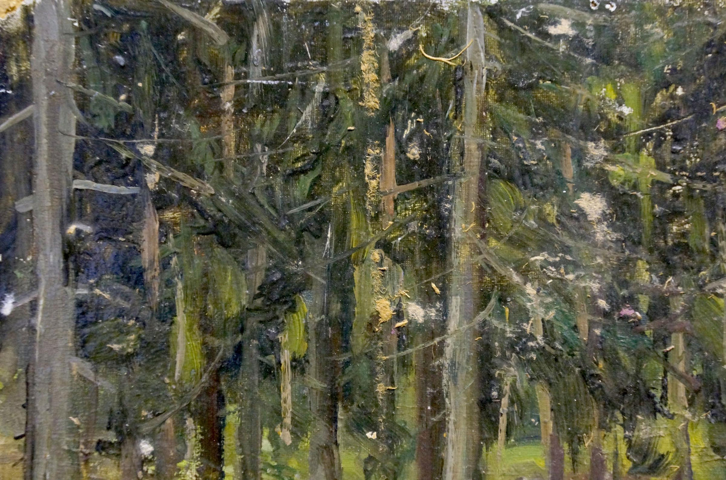 Oil painting Twilight in the old forest by Petr Chernyshevsky
