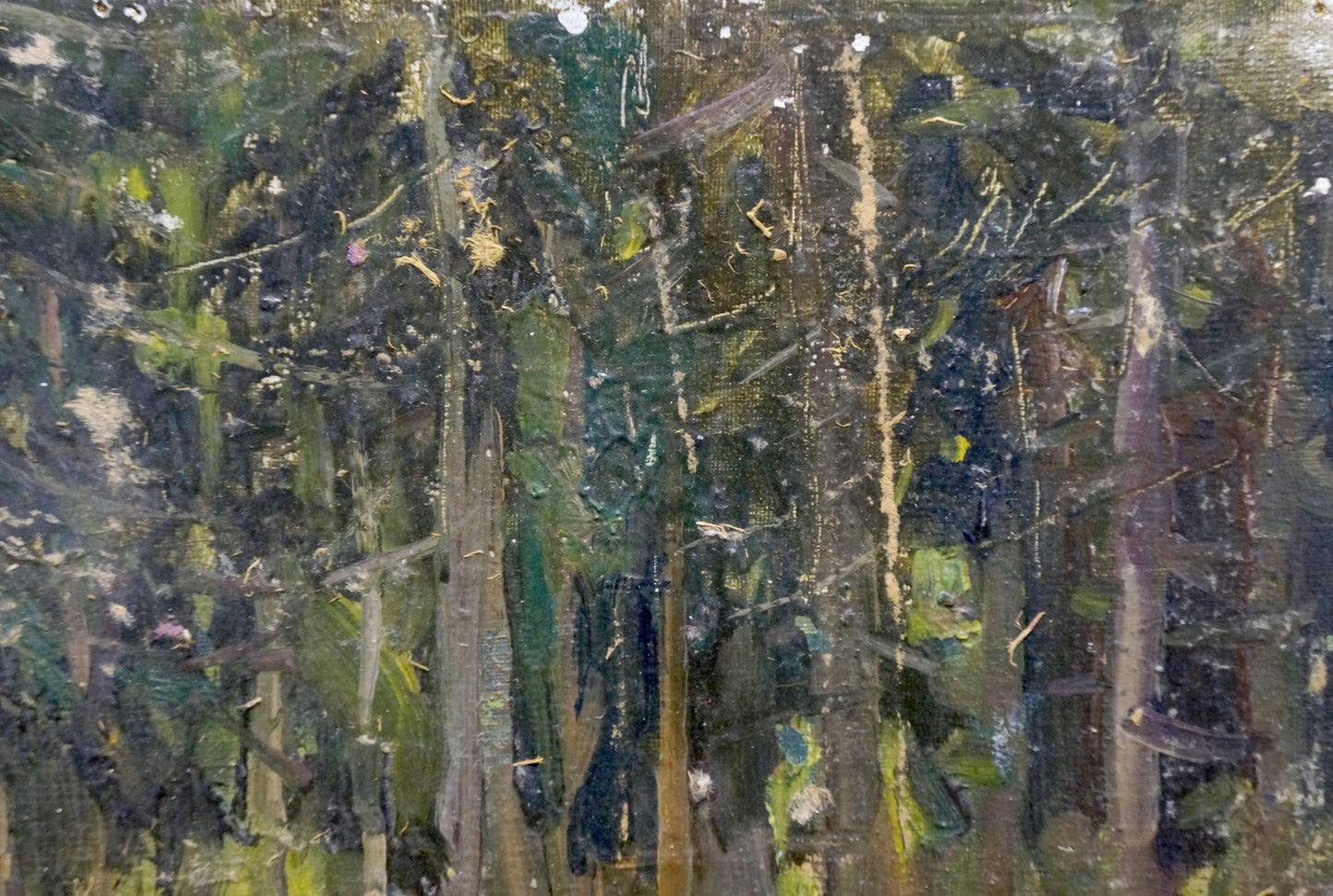 Oil painting Twilight in the old forest by Petr Chernyshevsky