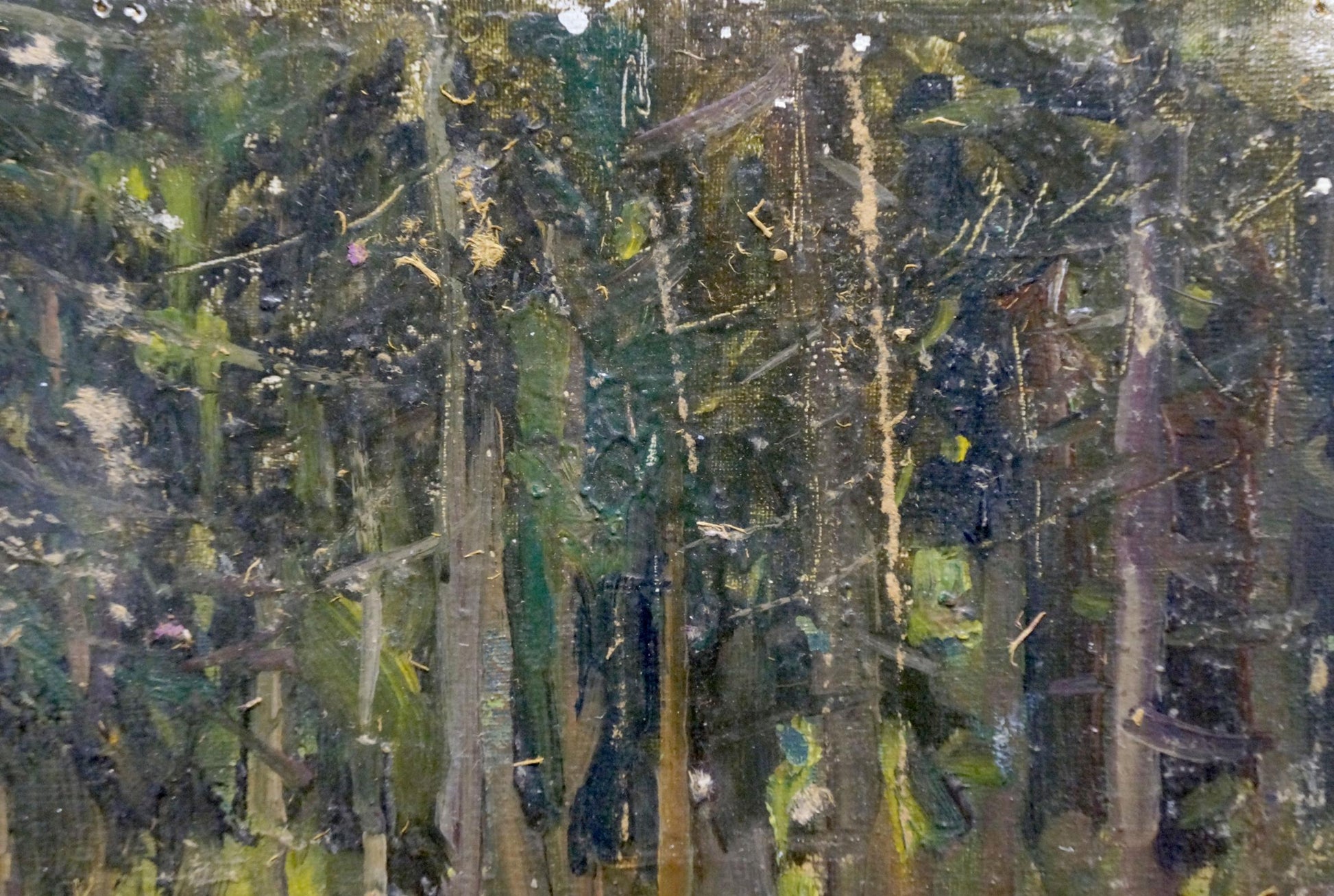 Oil painting Twilight in the old forest by Petr Chernyshevsky