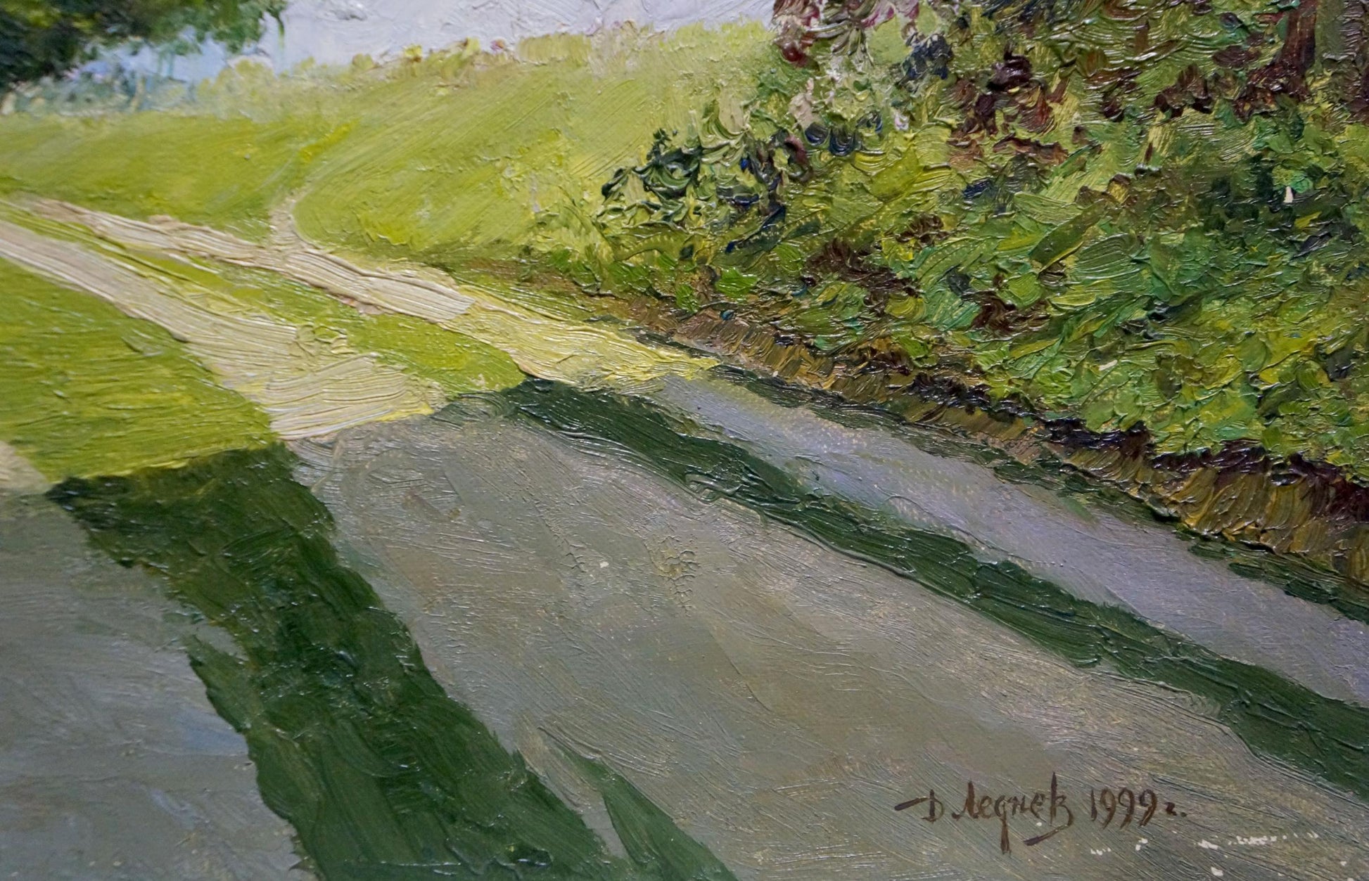 Oil painting Natural Beauty by Lednev Dmytro Yakovych, signed Jacques 1999