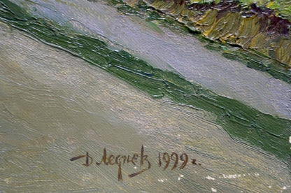 Oil painting Natural beauty by Lednev Dmytro Yakovych with d signature
