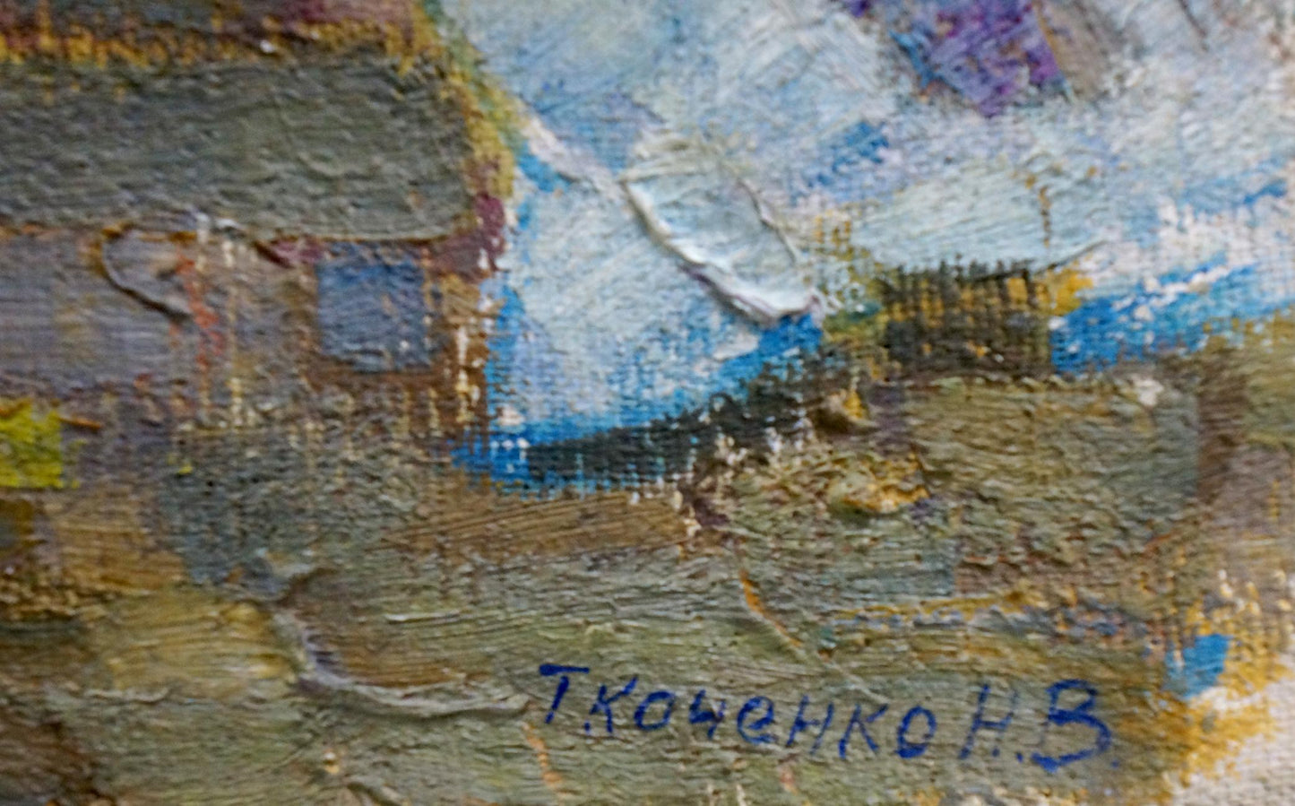 Oil painting Flowers by Tkachenko Nina Vasilievna in earthy tones