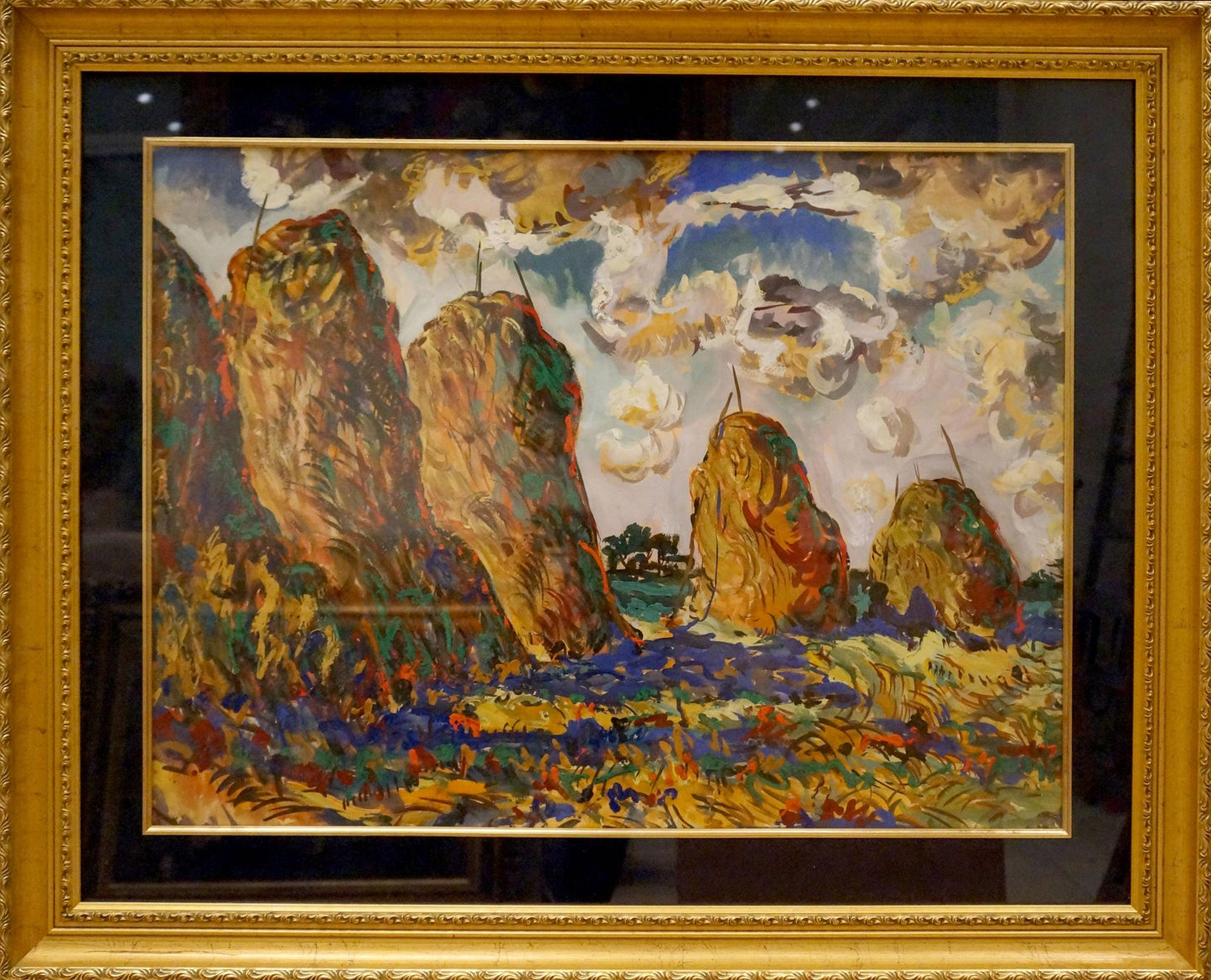 Vibrant tempera painting Summer day by Filatov Vladimir Nikolaevich