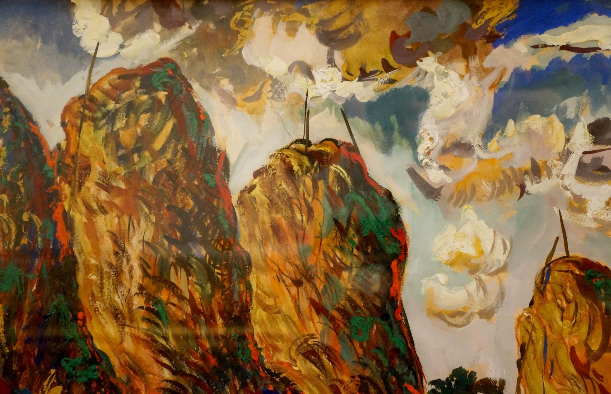 Vibrant tempera painting Summer day by Filatov Vladimir Nikolaevich