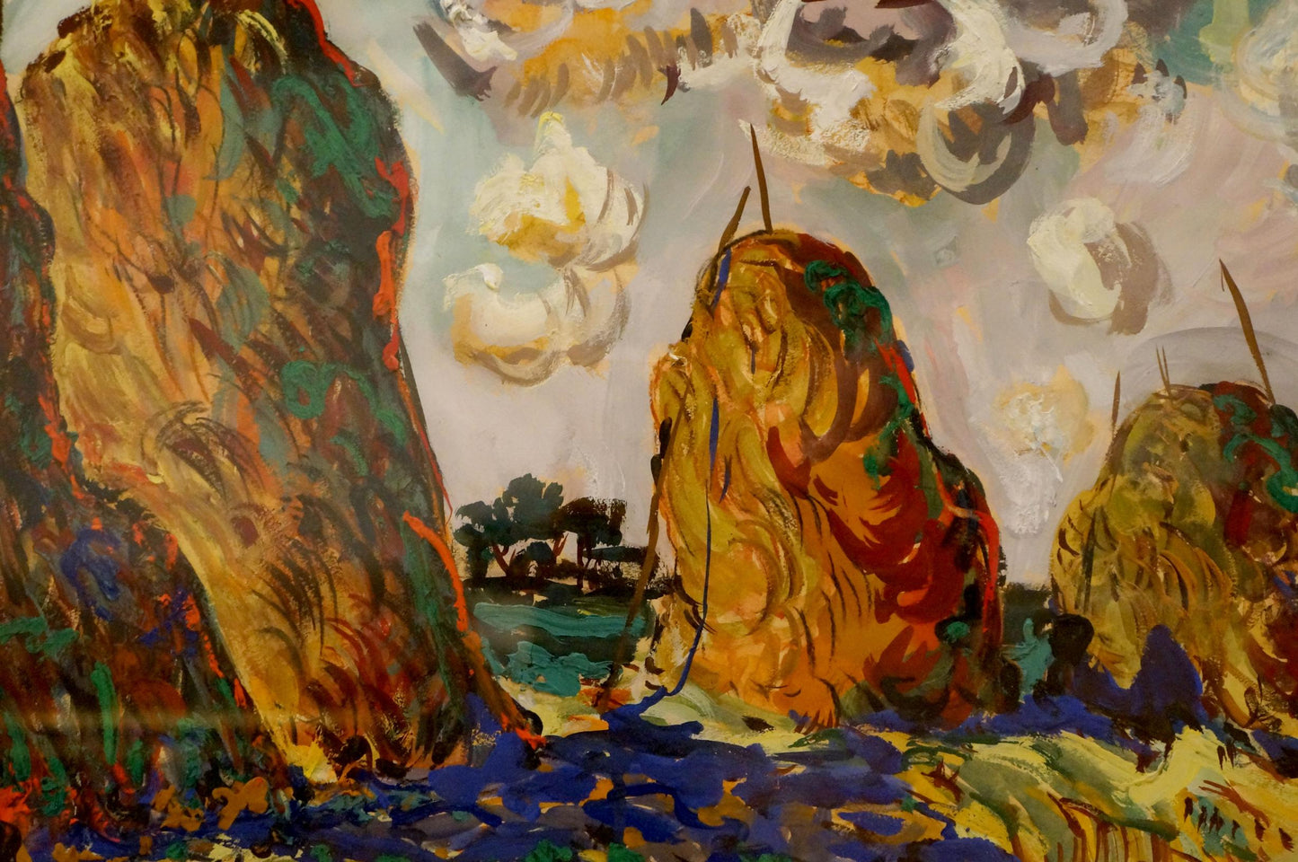 Vibrant tempera painting Summer day by Filatov Vladimir Nikolaevich