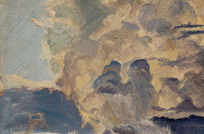 Oil painting The Clouds by Chernikov Nikolay Vladimirovich, swirling gray clouds