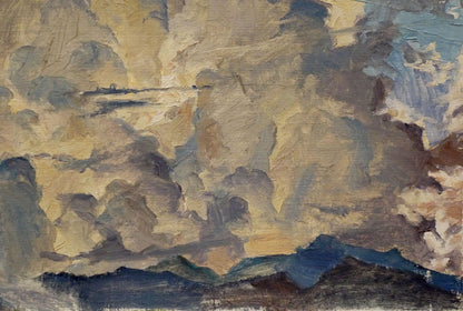 Oil painting The Clouds by Chernikov Nikolay Vladimirovich with dramatic sky