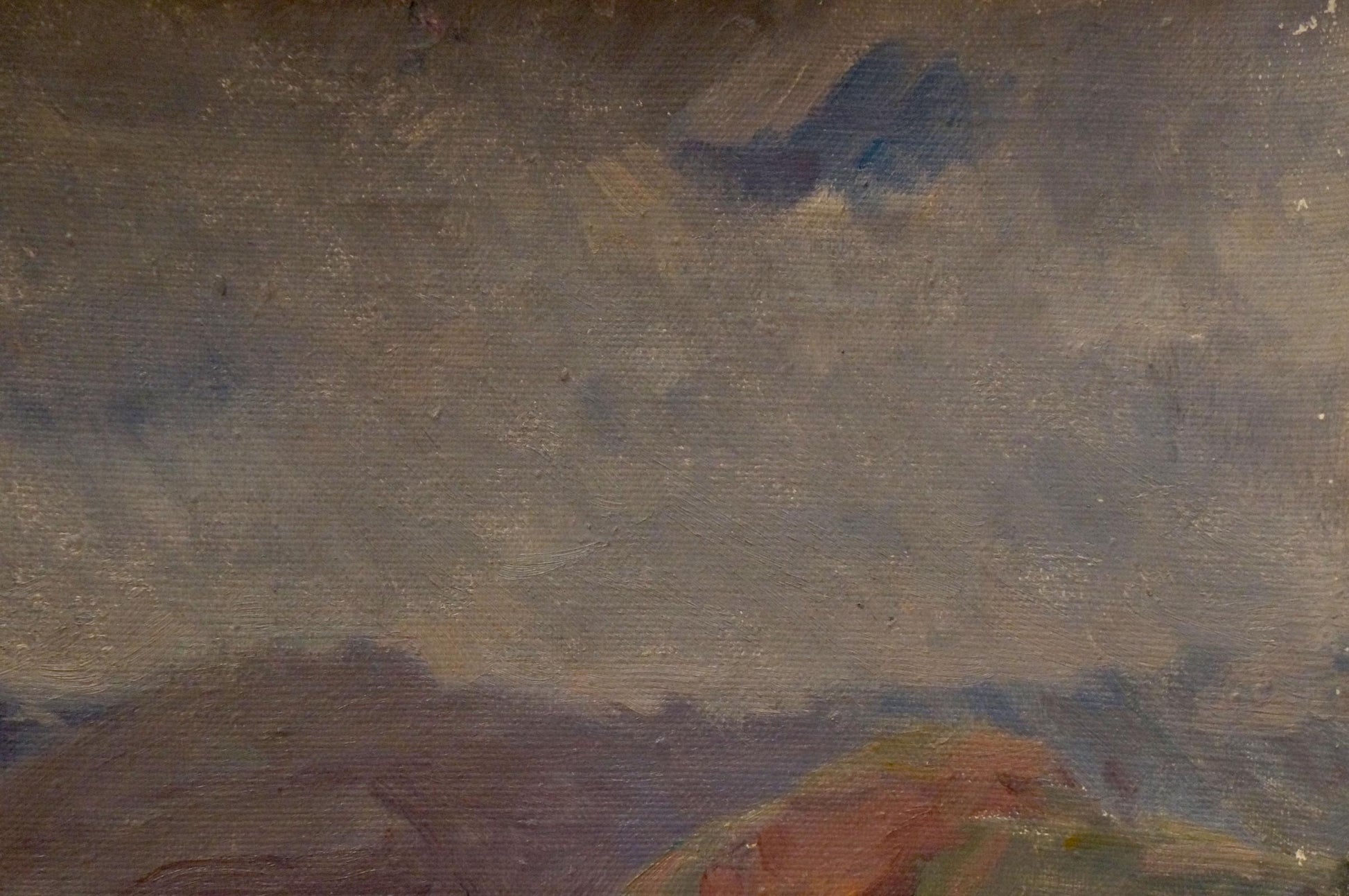 Oil painting To the rain by Chernikov Nikolay Vladimirovich moody sky