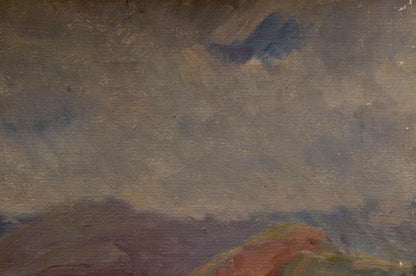 Oil painting To the rain by Chernikov Nikolay Vladimirovich moody sky