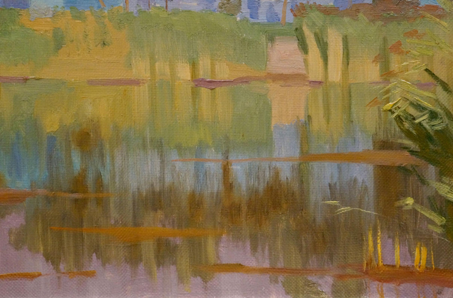 Oil painting By the River by Chernikov Nikolay Vladimirovich