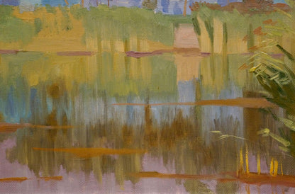 Oil painting By the River by Chernikov Nikolay Vladimirovich