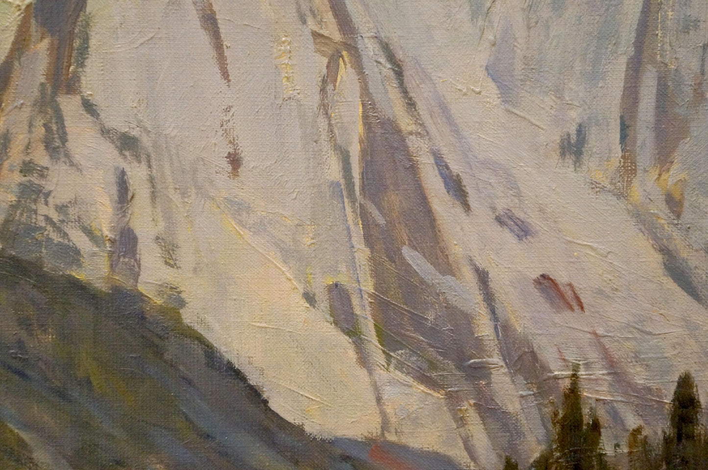 Oil painting of rugged mountain slope by Chernikov Nikolay Vladimirovich