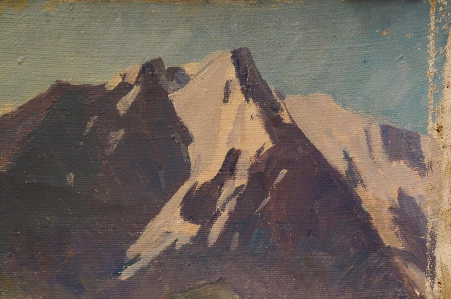 Oil painting of snow-capped mountains by Chernikov Nikolay Vladimirovich