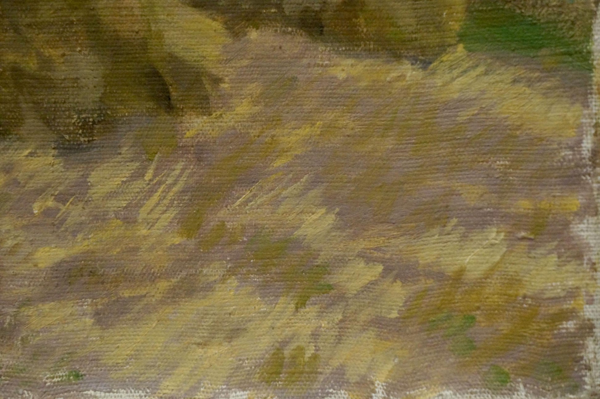 Oil painting Haystacks in the fields by Nikolay Chernikov textured canvas