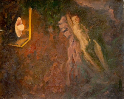 Impressionistic oil painting of male figure by Chernikov Nikolay Vladimirovich