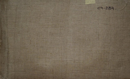 Textured beige linen backing for Chernikov Nikolay Vladimirovich oil painting
