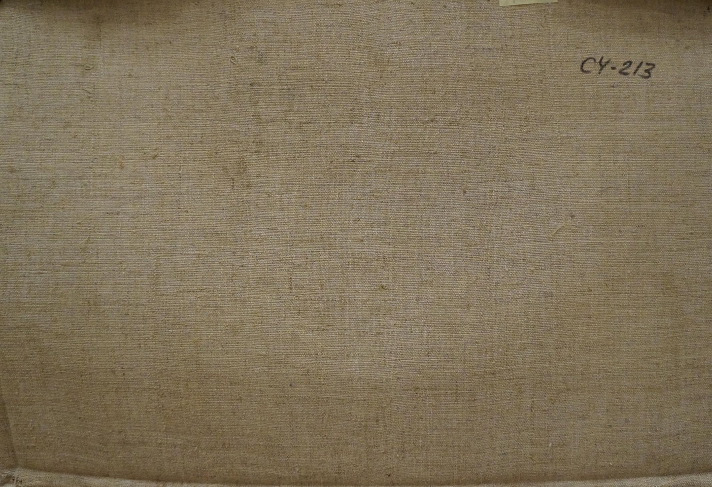 Beige linen coarse textured weave for Chernikov Nikolay Vladimirovich camomile field painting