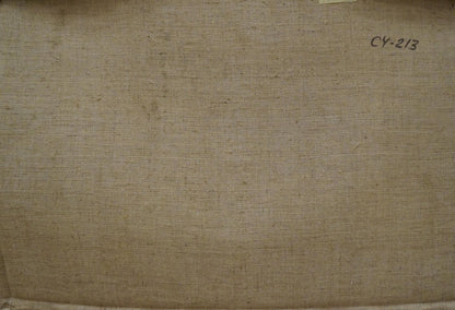 Beige linen coarse textured weave for Chernikov Nikolay Vladimirovich camomile field painting